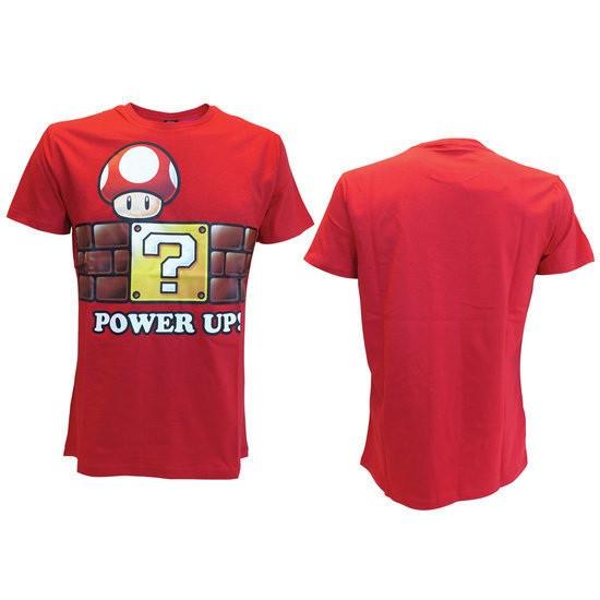 T-shirt - Nintendo - Power Up Herren  M von Bioworld