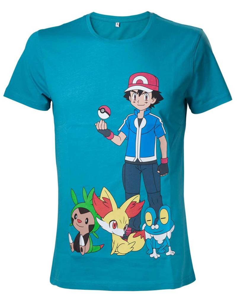 Bioworld - T-shirt Pokemon Starters XL, für Herren, Grün, Größe XL von Bioworld