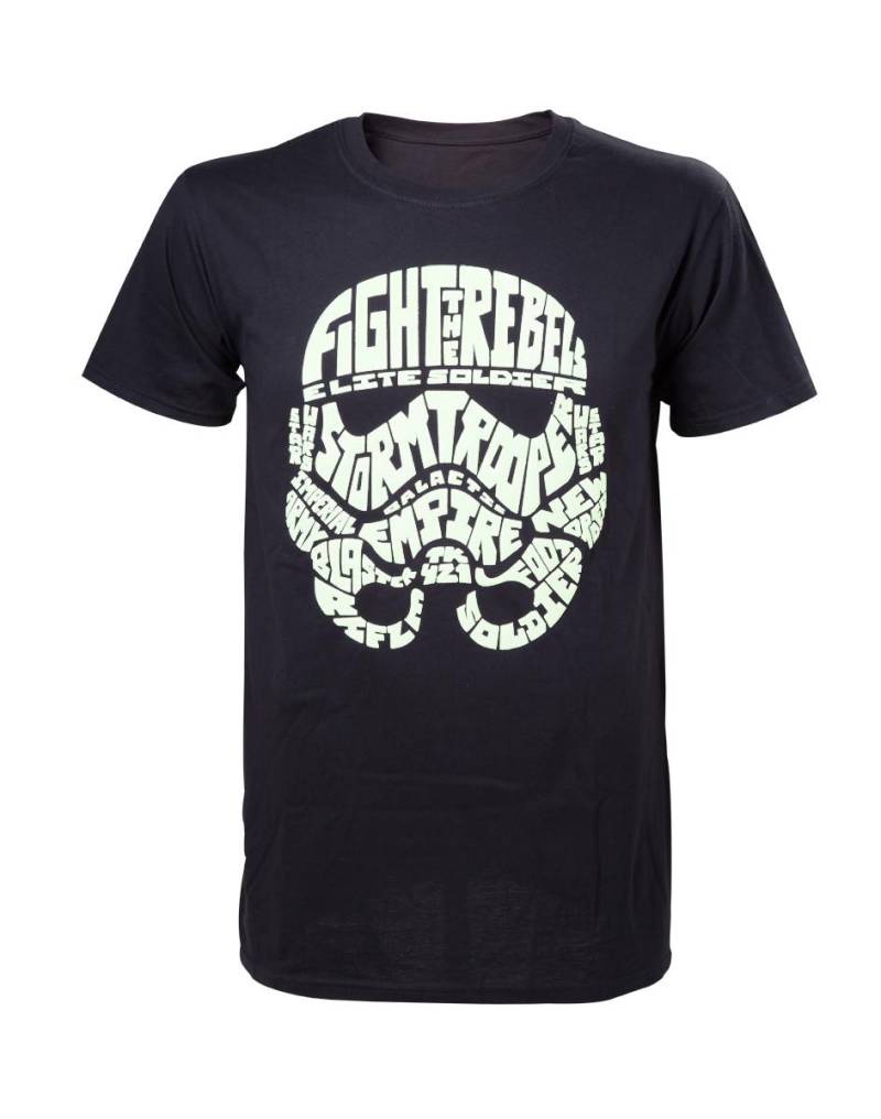 T-shirt - Star Wars - Blacklight Stormtrooper Herren  L von Bioworld