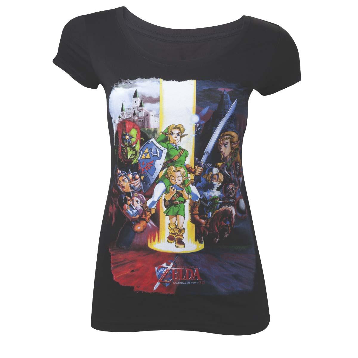 T-shirt - Zelda - Ocarina Of Time Damen Schwarz L von Bioworld