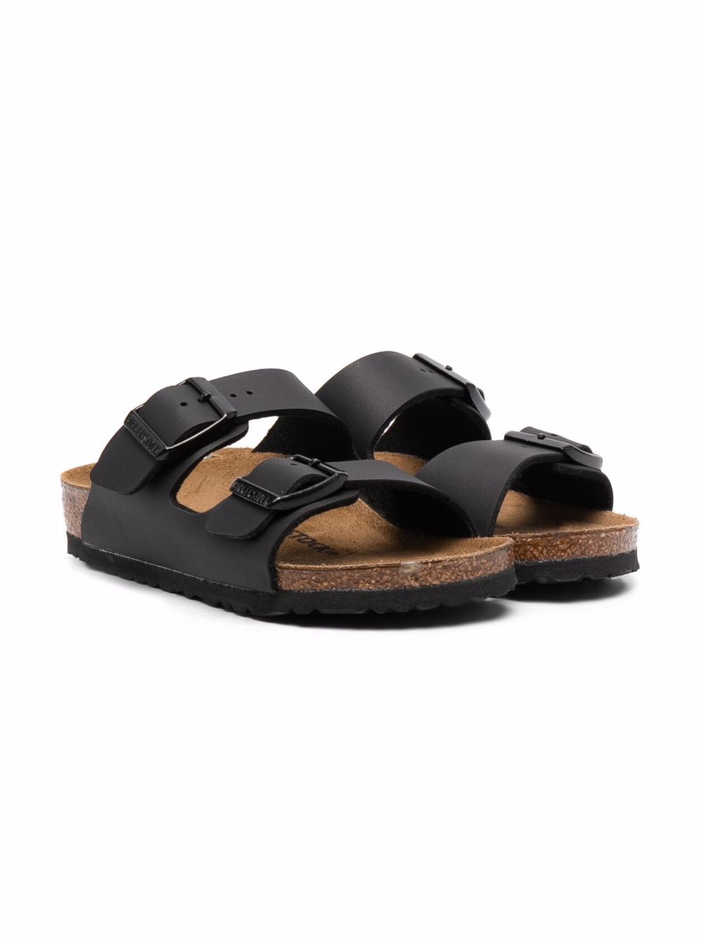 Birkenstock Kids Arizona buckle-strap sandals - Black von Birkenstock Kids