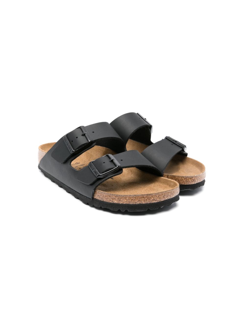 Birkenstock Kids Arizona leather sandals - Black von Birkenstock Kids