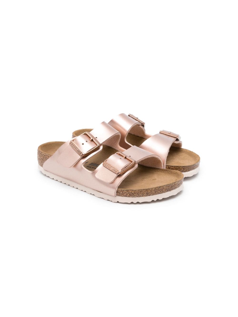 Birkenstock Kids Arizona metallic flip flops - Pink von Birkenstock Kids