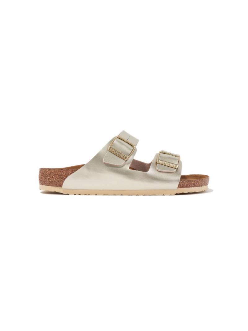 Birkenstock Kids Arizona slip-on sandals - Gold von Birkenstock Kids