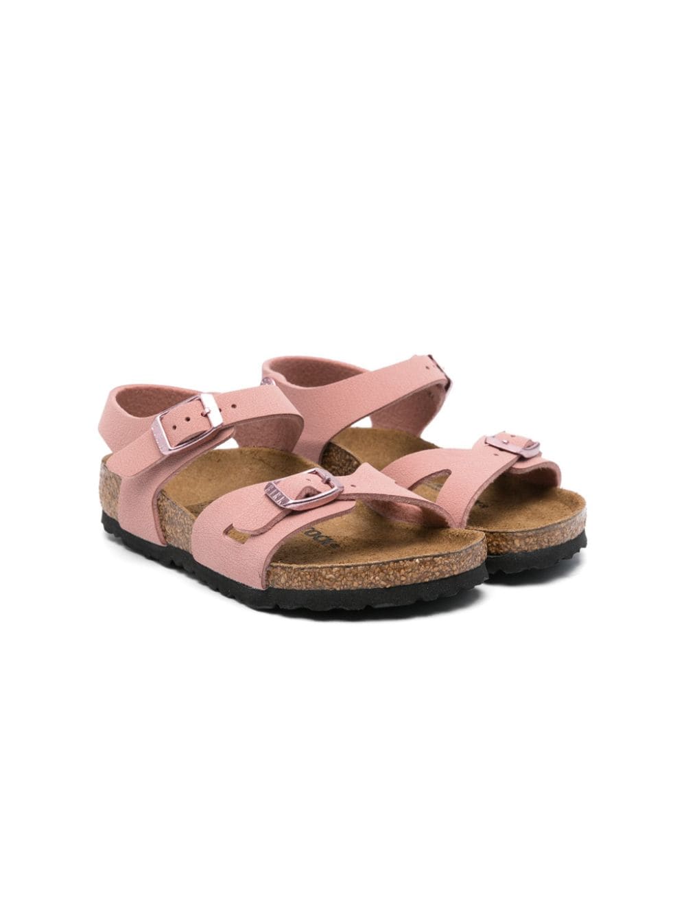 Birkenstock Kids Rio nubuck sandals - Pink von Birkenstock Kids