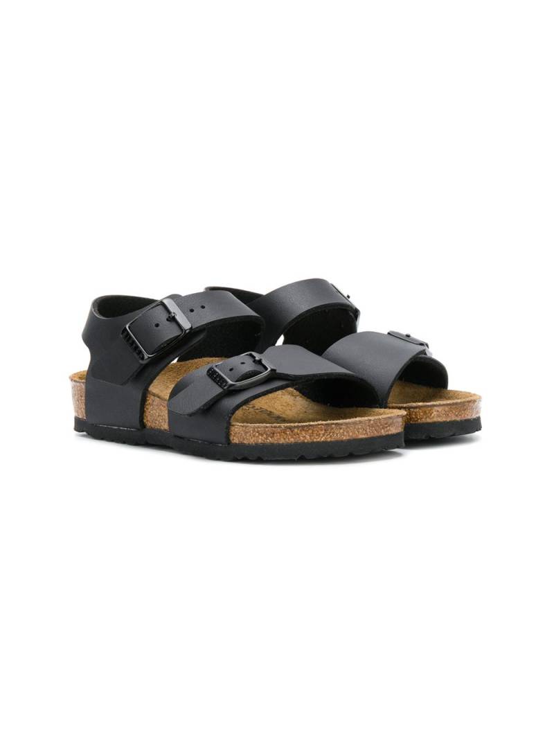 Birkenstock Kids buckle flat sandals - Black von Birkenstock Kids