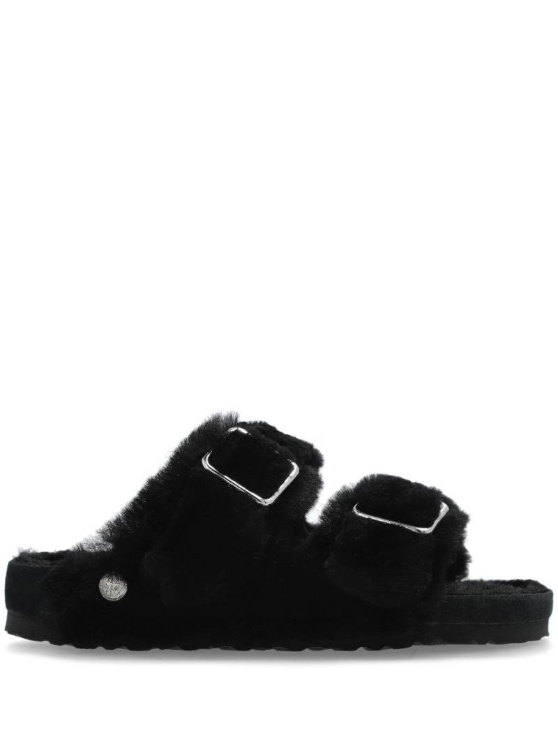 Birkenstock Arizona 1774 shearling slides - Black von Birkenstock