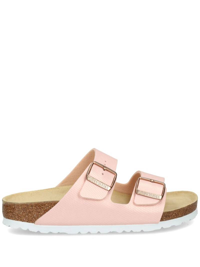 Birkenstock Arizona Birko-Flor buckled slides - Pink von Birkenstock