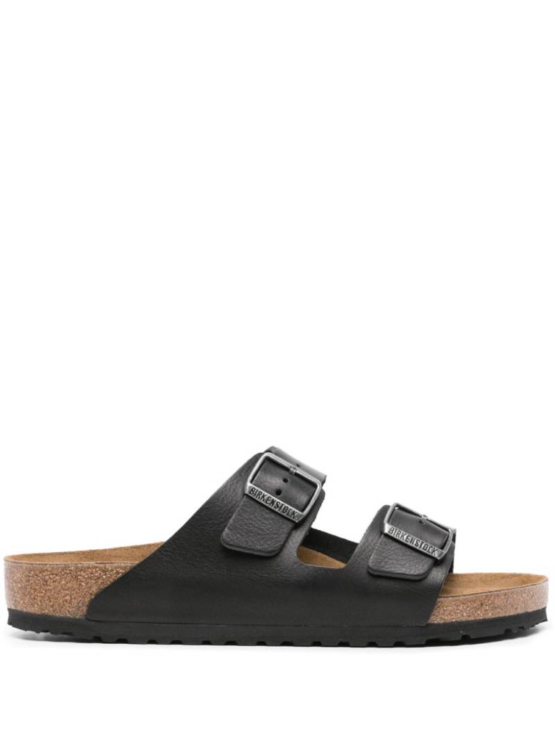 Birkenstock Arizona Grip leather slides - Black von Birkenstock