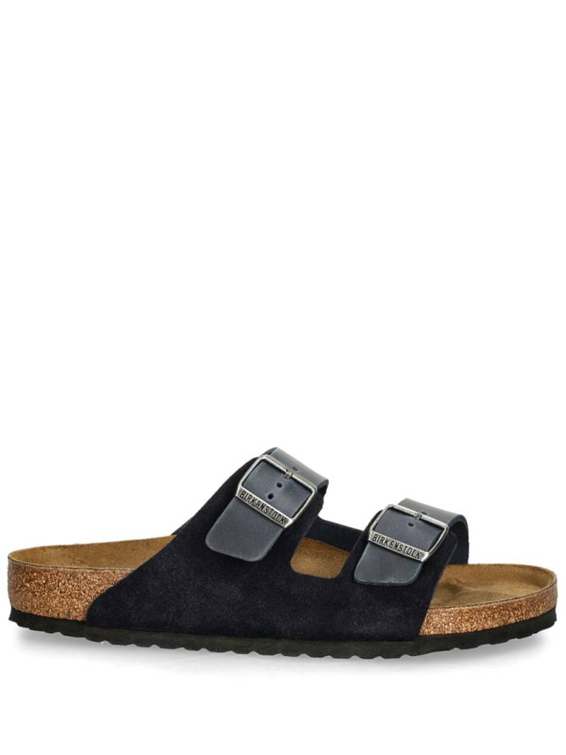 Birkenstock Arizona leather slides - Grey von Birkenstock