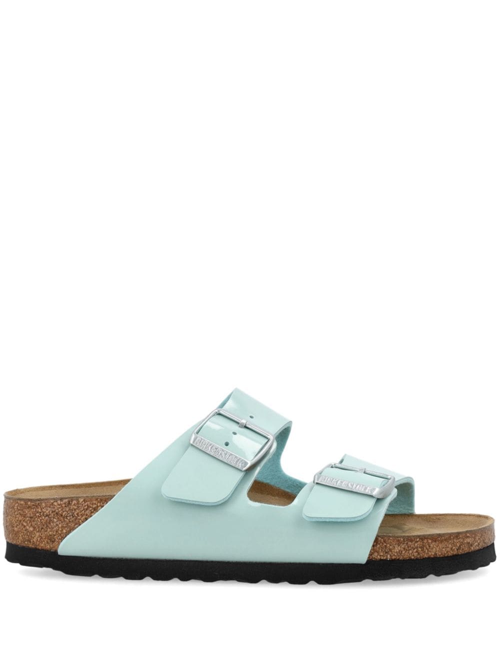 Birkenstock Arizona patent-finish sandals - Green von Birkenstock