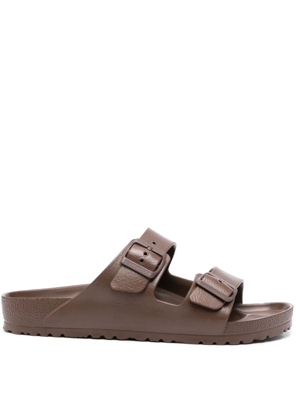 Birkenstock Arizona pebbled slides - Brown von Birkenstock