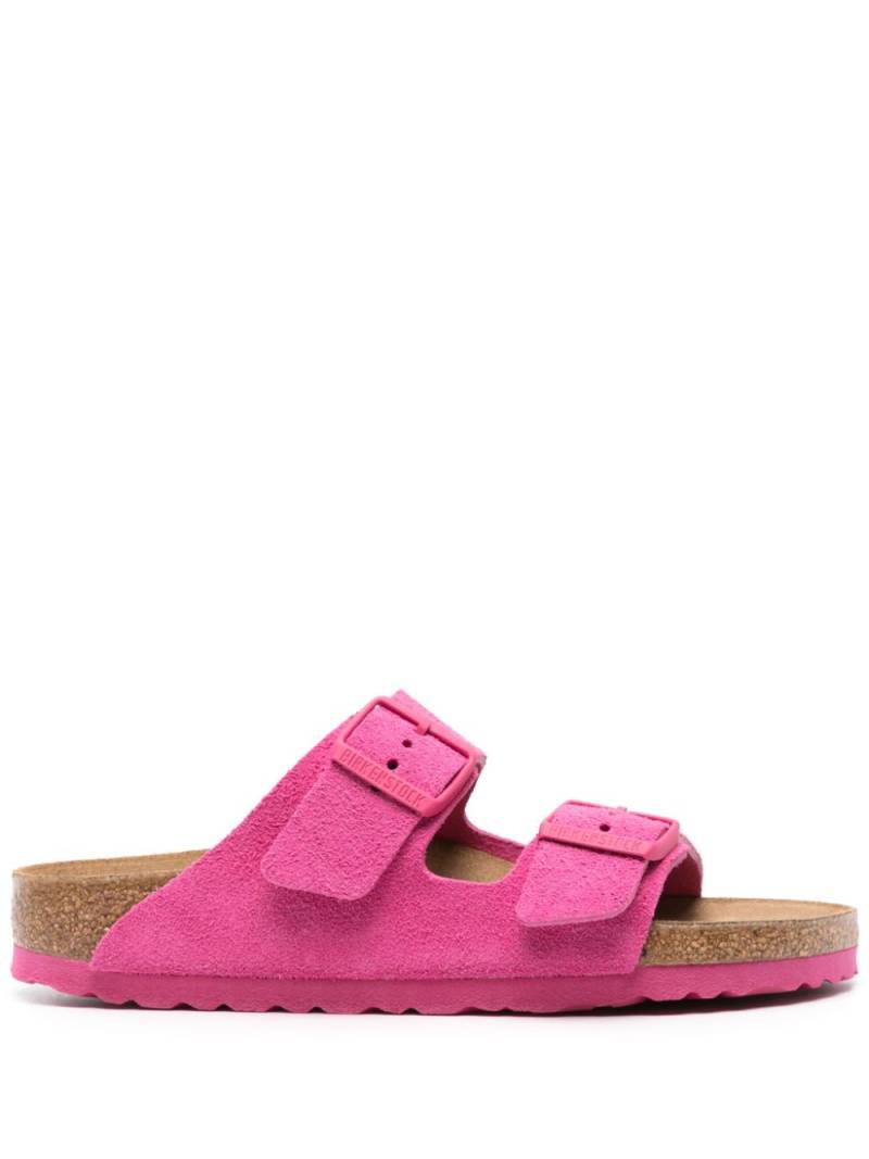 Birkenstock Arizona suede slides - Pink von Birkenstock