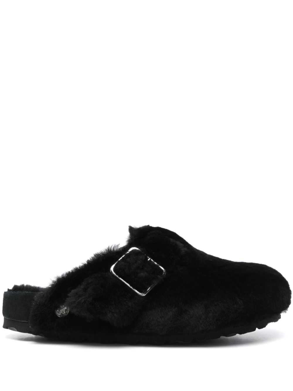 Birkenstock Boston 1774 shearling slippers - Black von Birkenstock