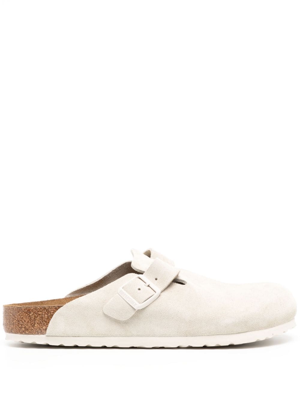 Birkenstock Boston Clog "Suede-Antique White" - Neutrals von Birkenstock