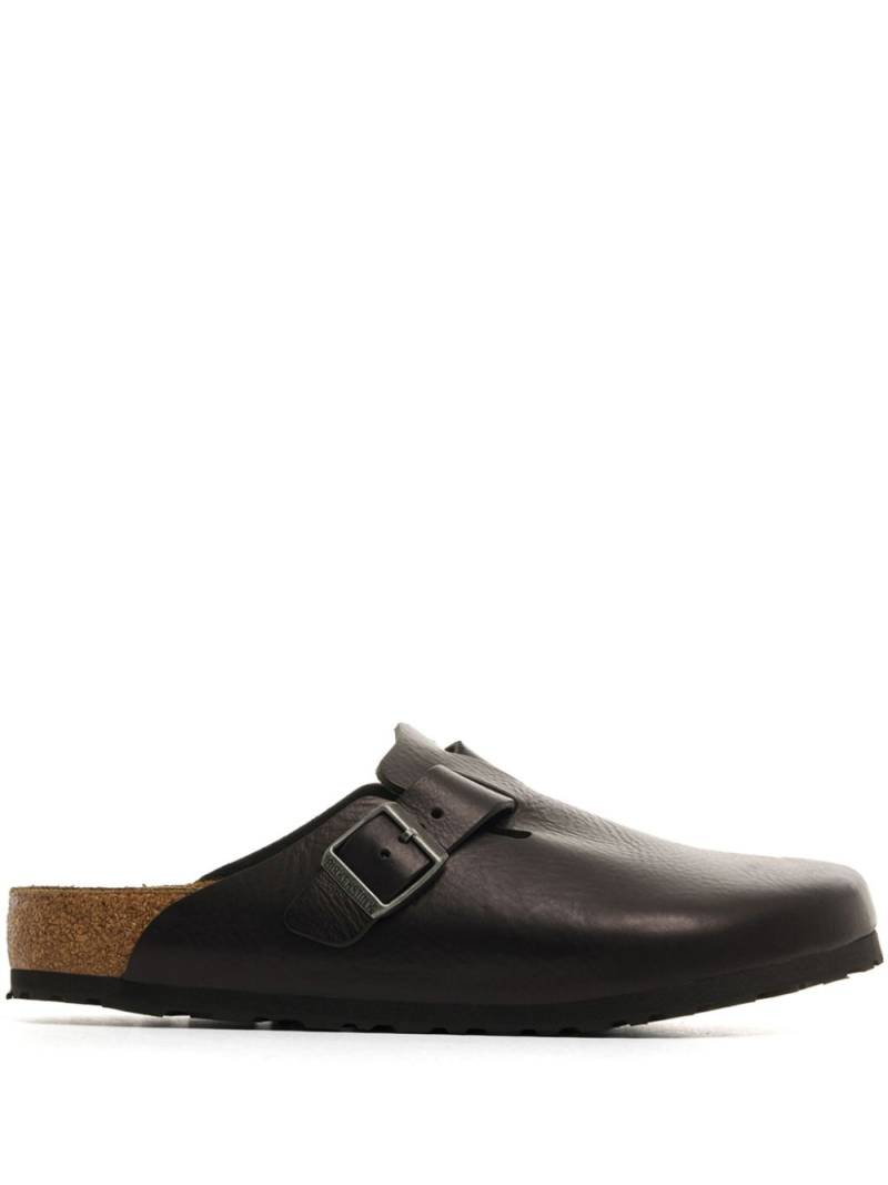 Birkenstock Boston Grip leather mules - Black von Birkenstock