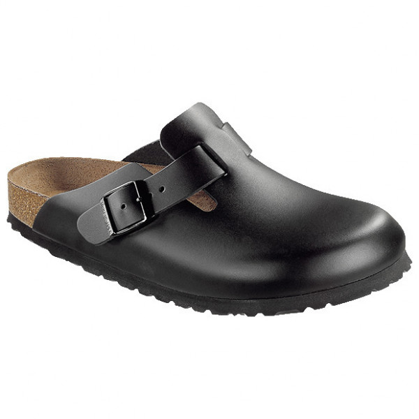 Birkenstock - Boston Natural Leather - Sandalen Gr 38 - Regular schwarz von Birkenstock