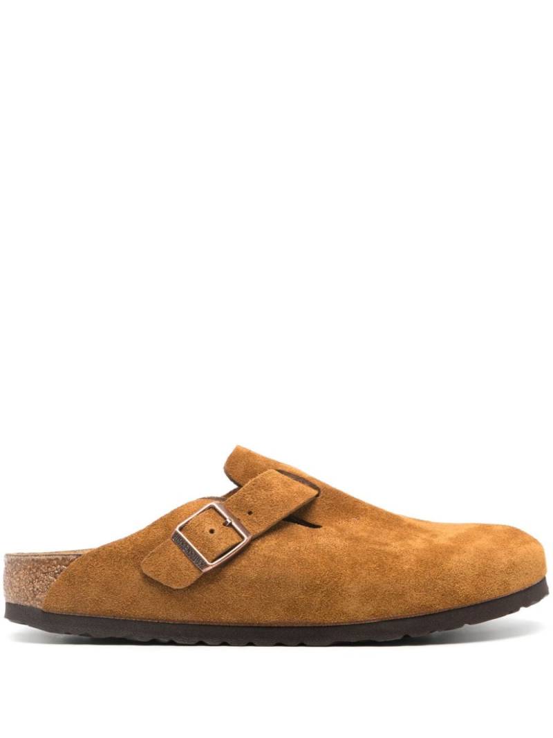 Birkenstock Boston Soft suede slippers - Brown von Birkenstock