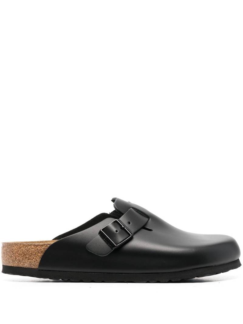 Birkenstock Boston buckle-embellished slippers - Black von Birkenstock