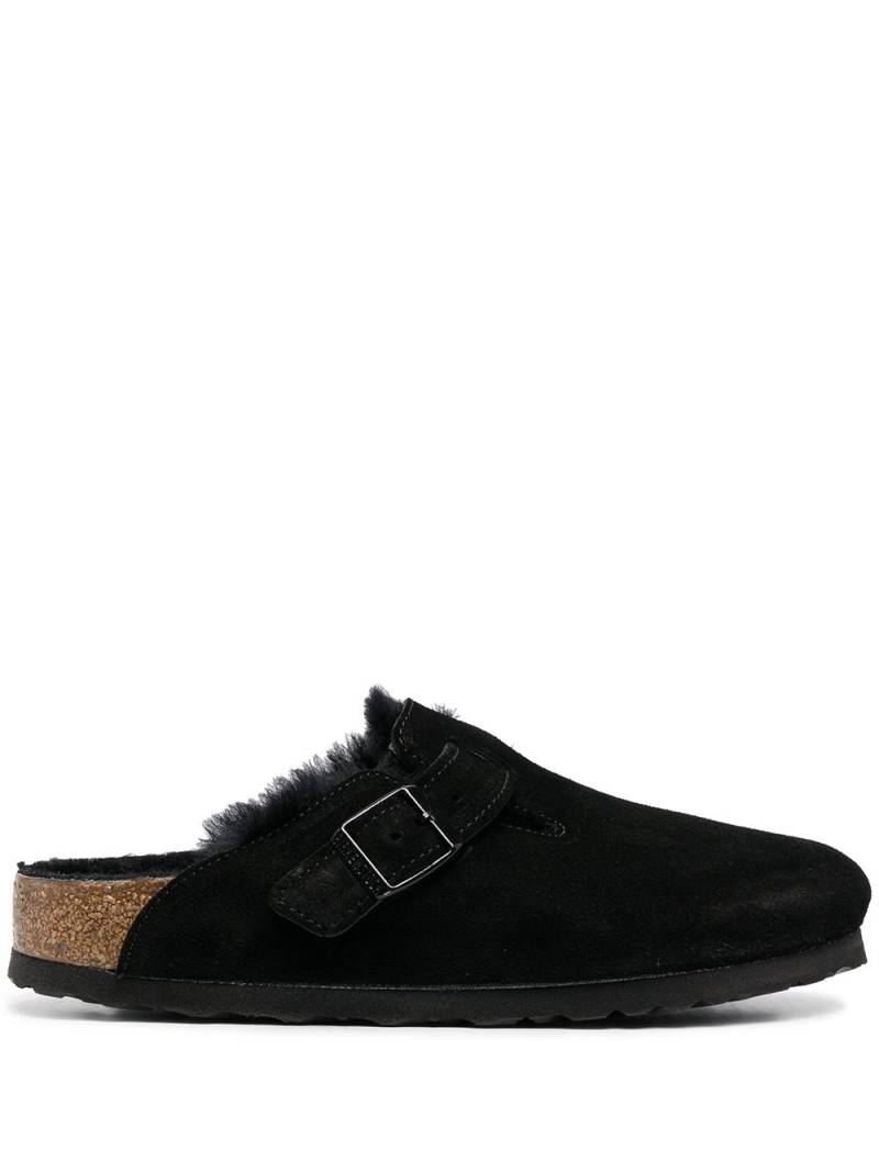 Birkenstock Boston shearling slippers - Black von Birkenstock