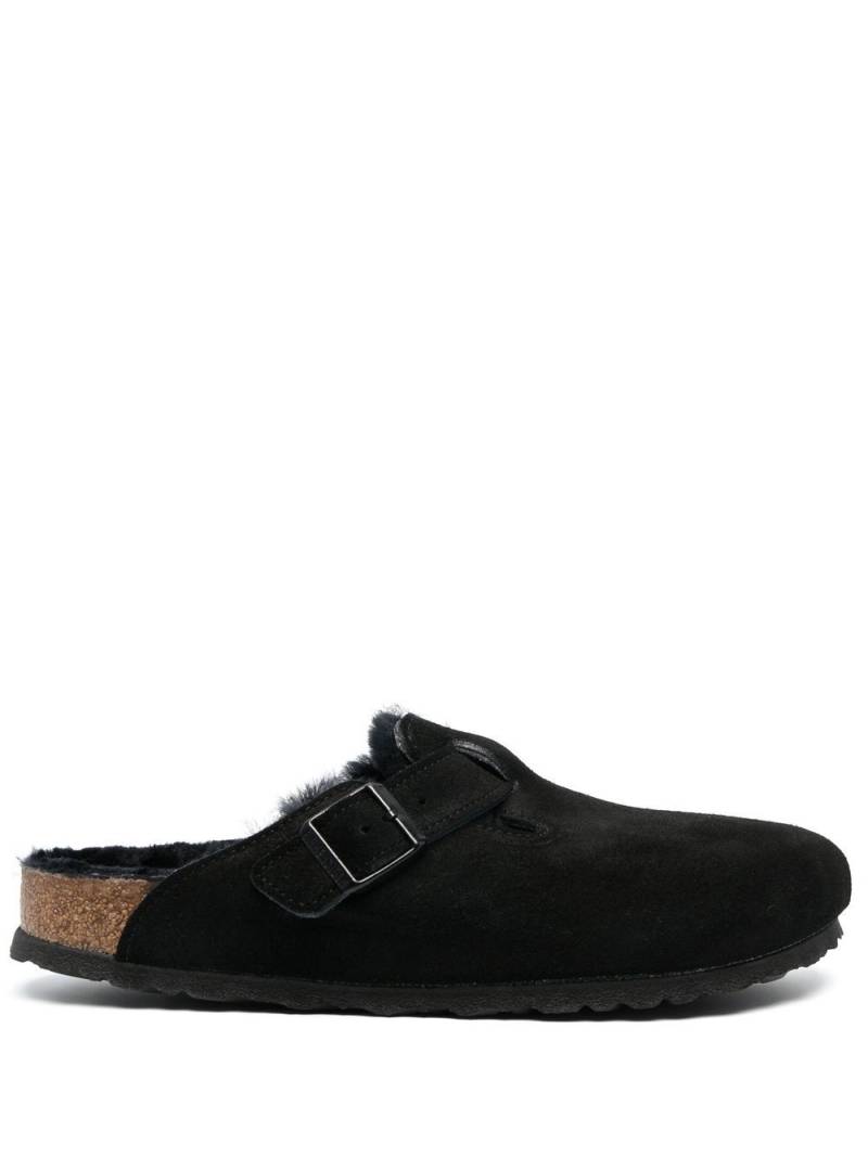 Birkenstock Boston shearling slippers - Black von Birkenstock