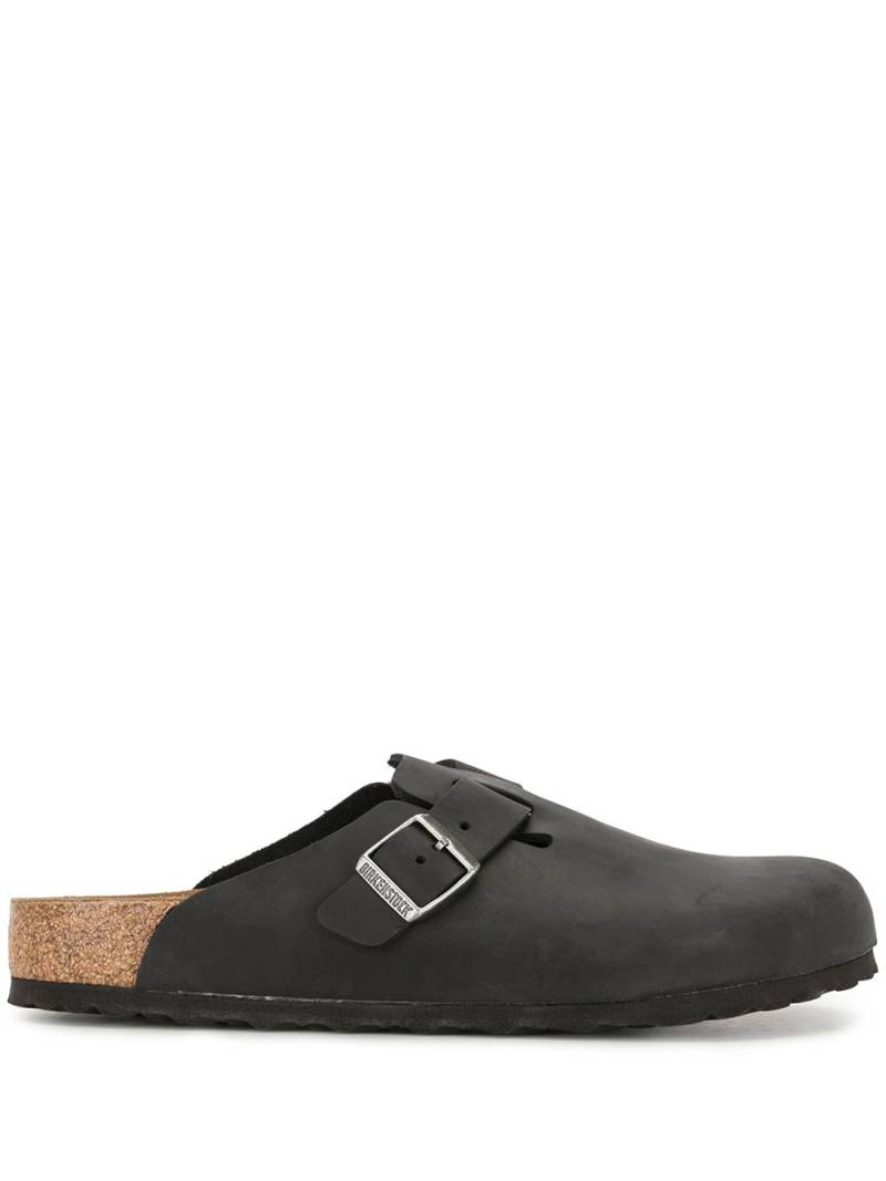 Birkenstock Boston side buckle slippers - Black von Birkenstock