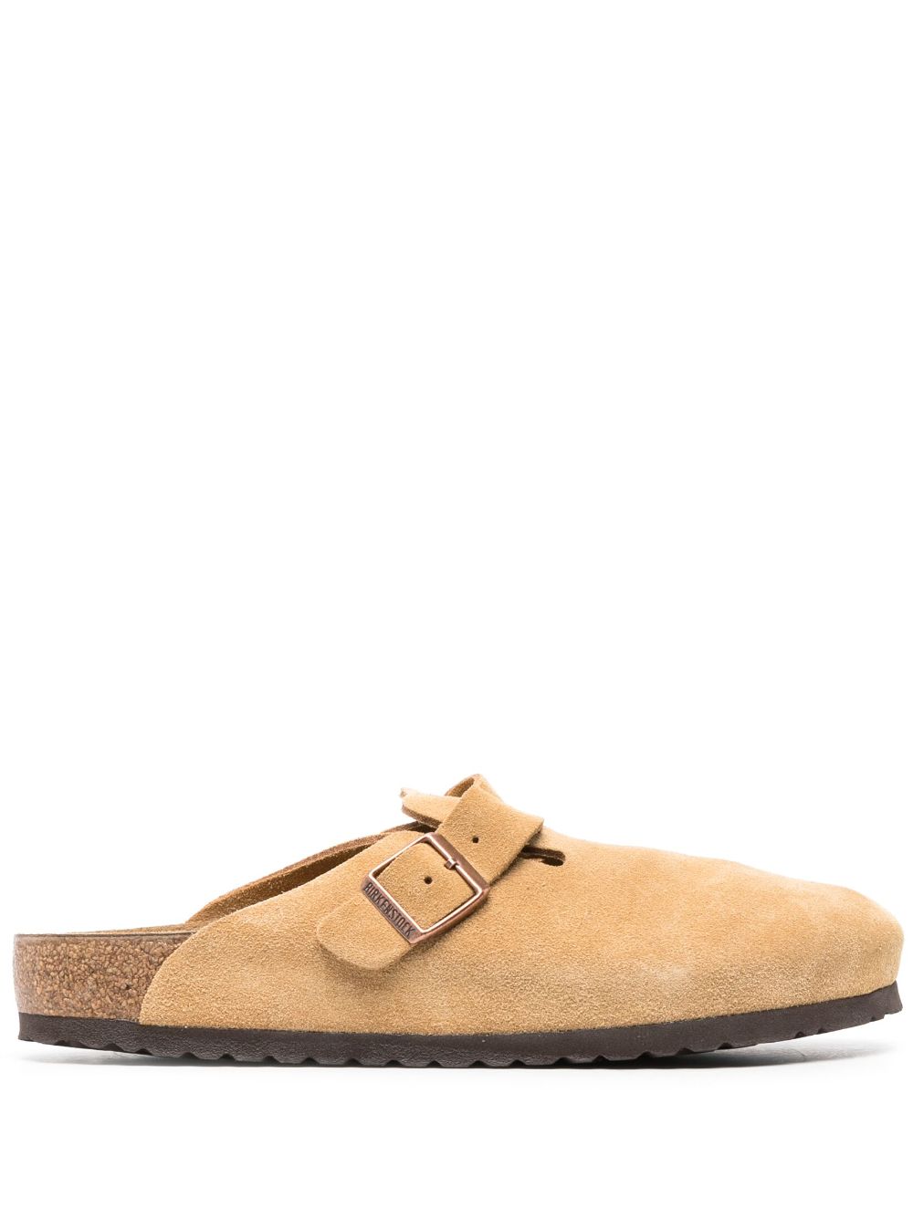 Birkenstock Boston Clog "Suede Leather Latte Cream" - Neutrals von Birkenstock