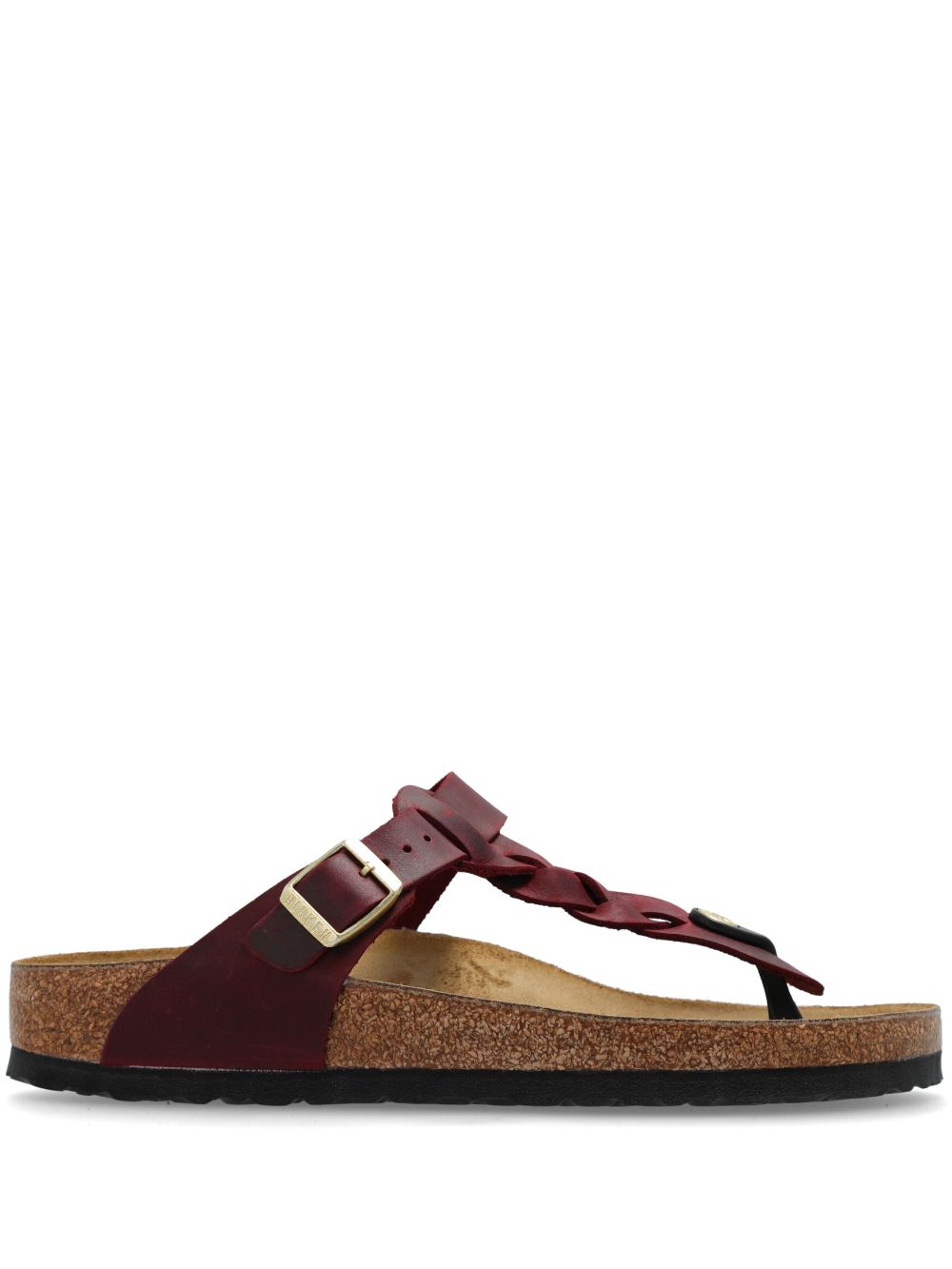 Birkenstock Gizeh Braided leather sandals - Red von Birkenstock