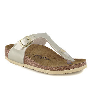 Birkenstock Gizeh Mädchen Zehentrenner Silber von Birkenstock