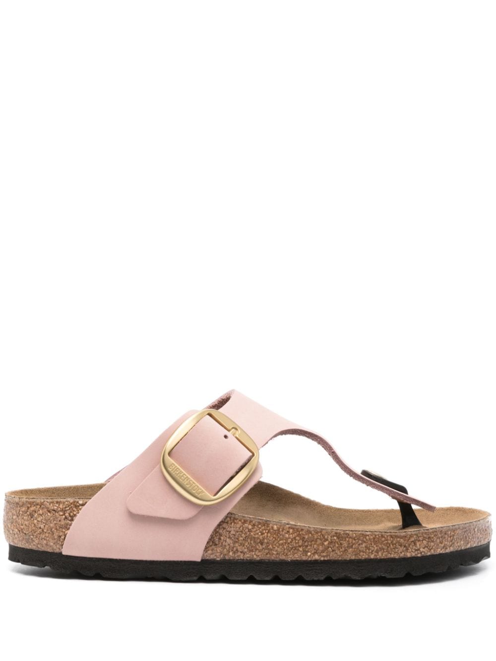 Birkenstock Gizeh nubuck-leather sandals - Pink von Birkenstock