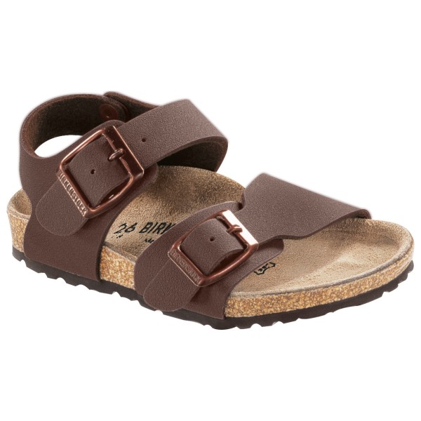 Birkenstock - Kid's New York Birkibuc - Sandalen Gr 31 - Narrow braun von Birkenstock