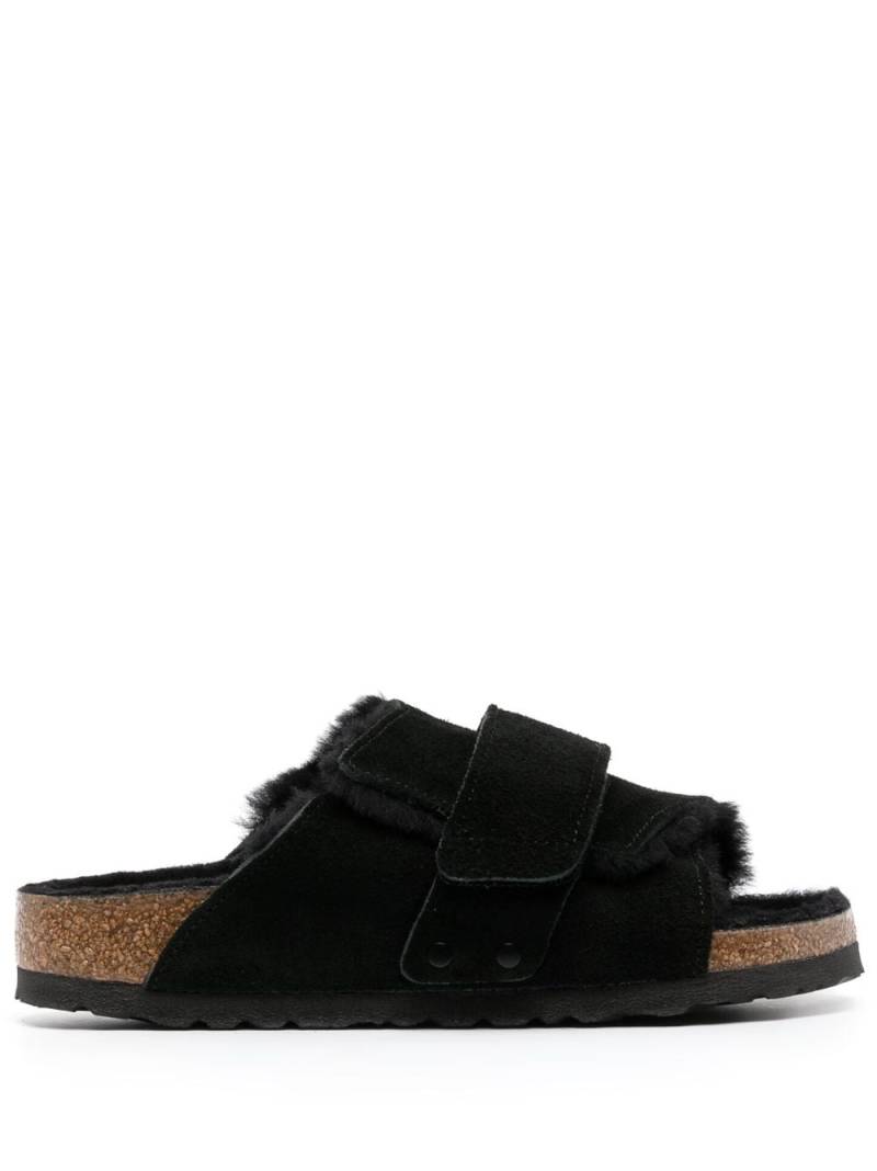 Birkenstock Kyoto shearling suede sandals - Black von Birkenstock