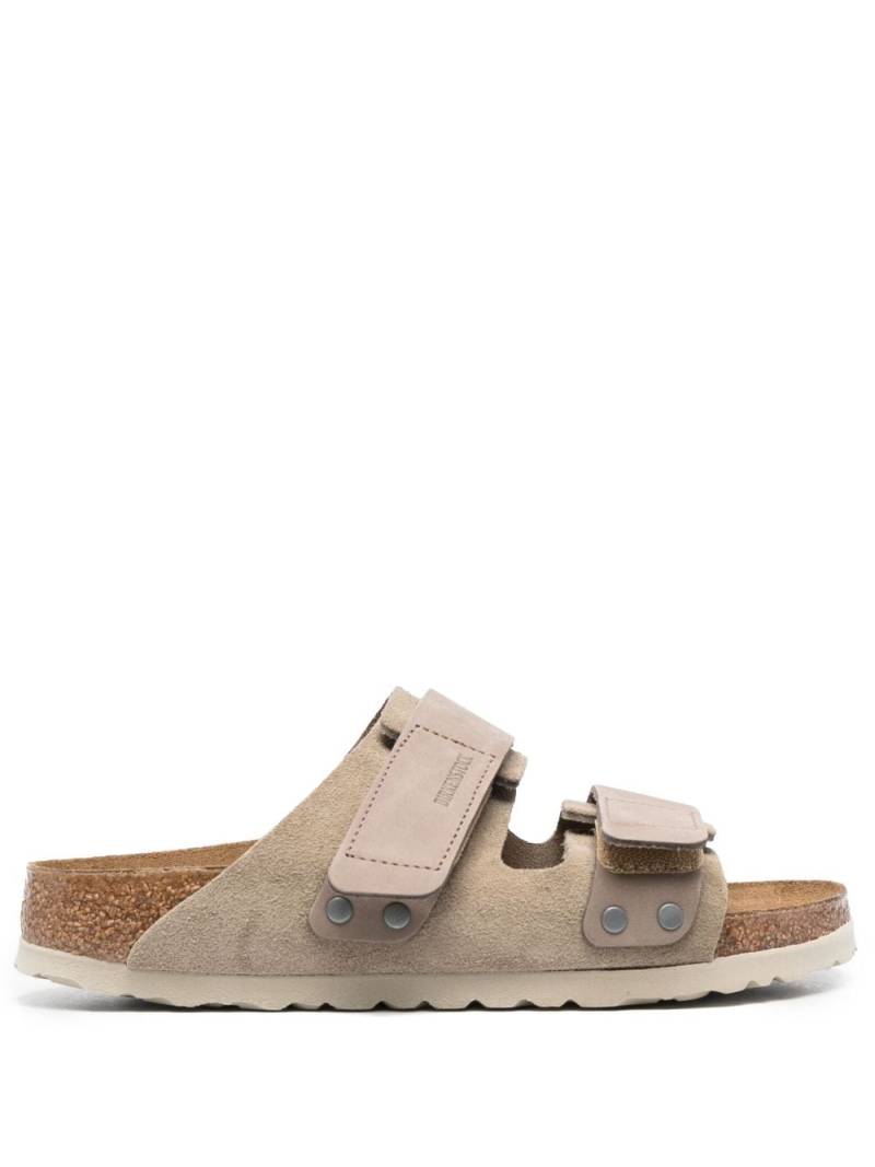 Birkenstock Kyoto touch-strap leather sandals - Grey von Birkenstock