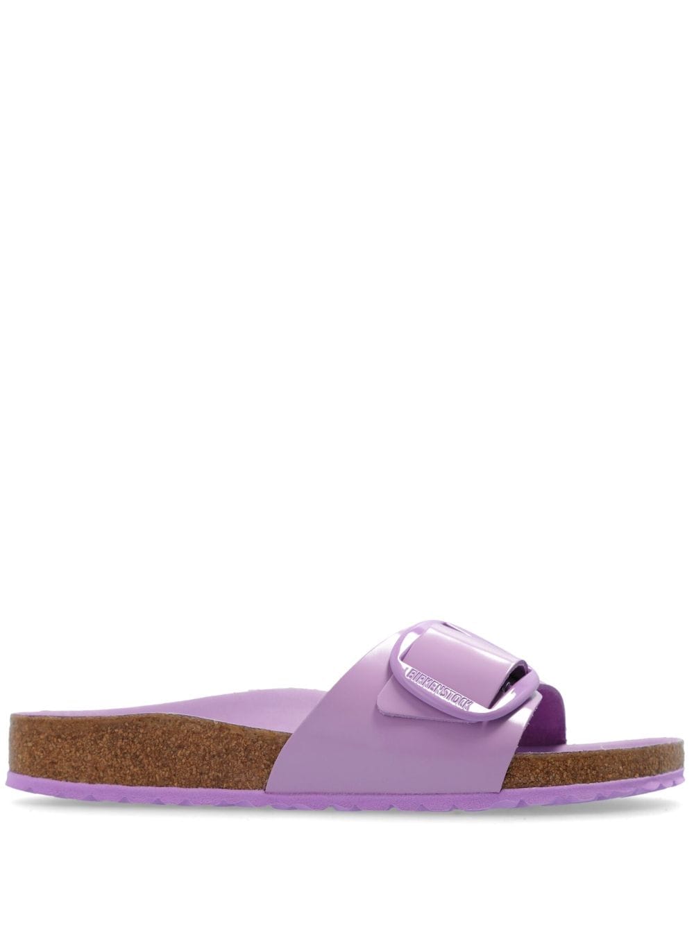 Birkenstock Madrid big-buckle patent-leather sandals - Purple von Birkenstock