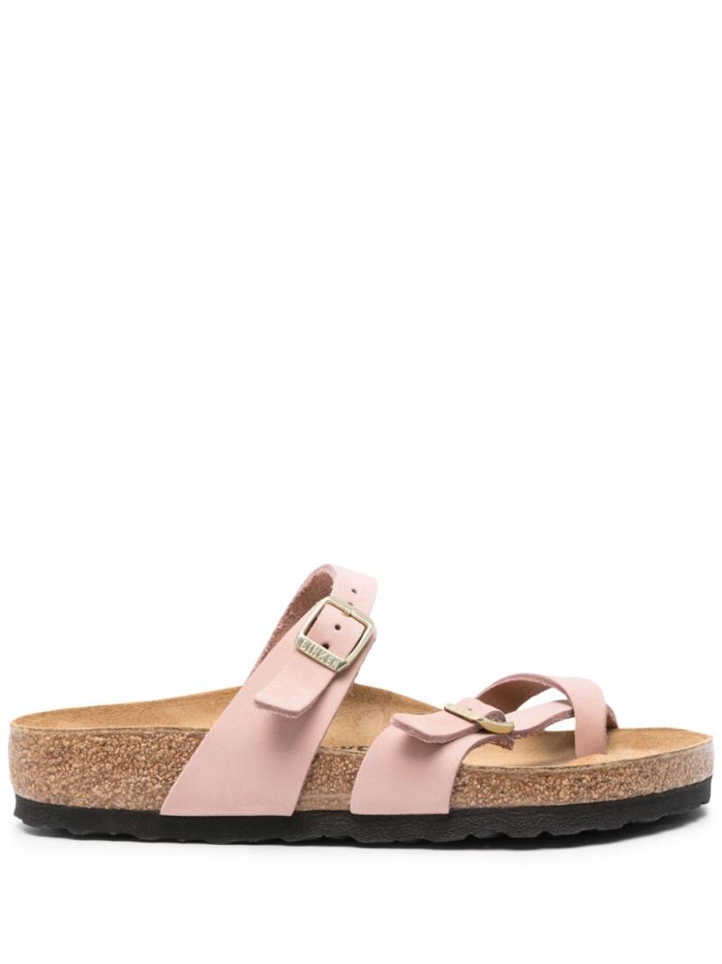 Birkenstock Mayari leather slides - Pink von Birkenstock