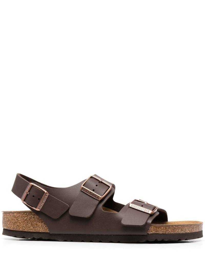 Birkenstock Milano double-buckle sandals - Brown von Birkenstock