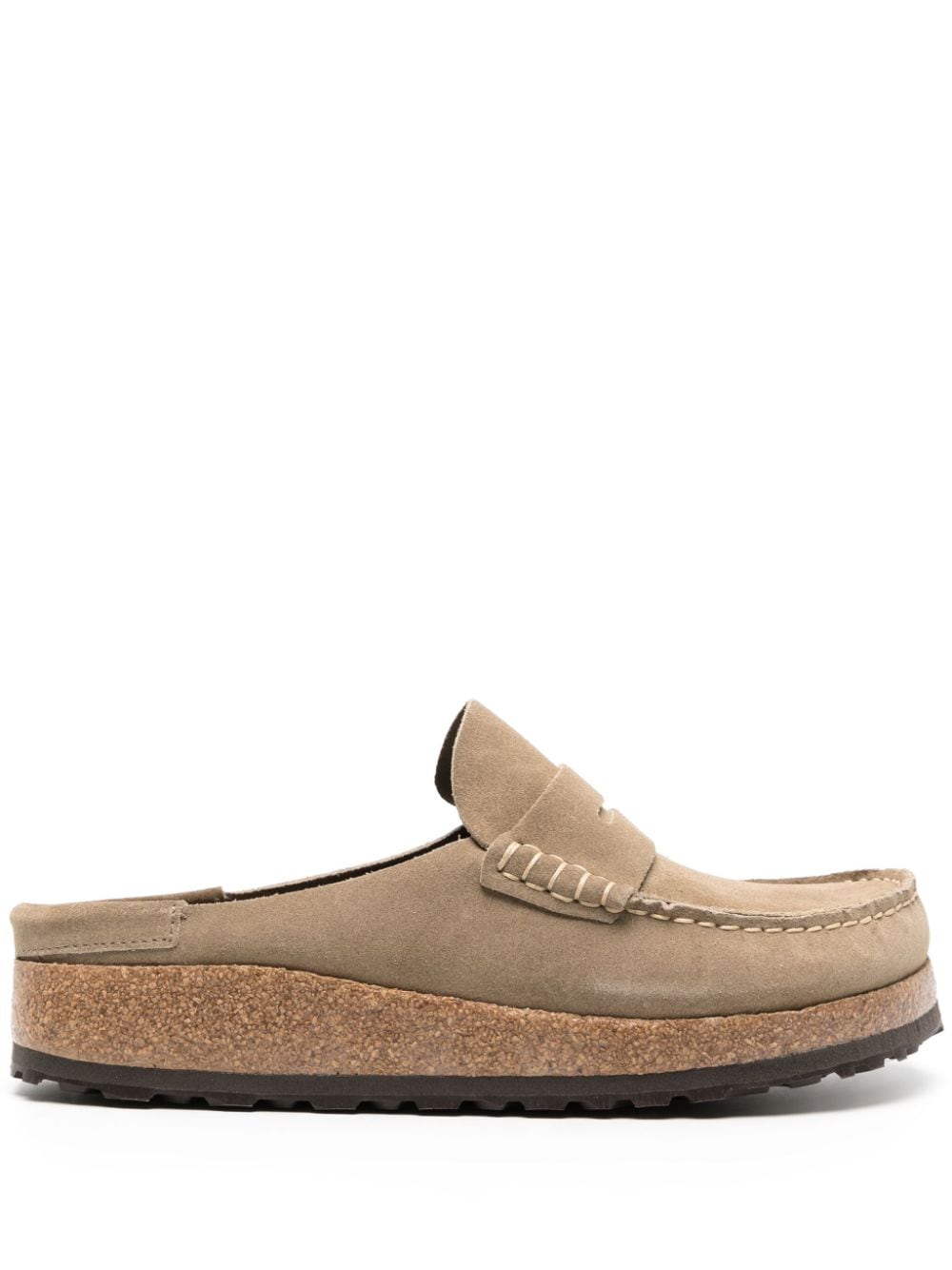 Birkenstock Naples suede slippers - Neutrals von Birkenstock