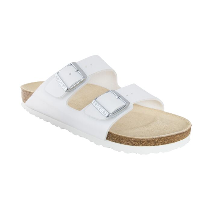 Birkenstock Pantolette Arizona Damen & Herren weiss, 37 von Birkenstock