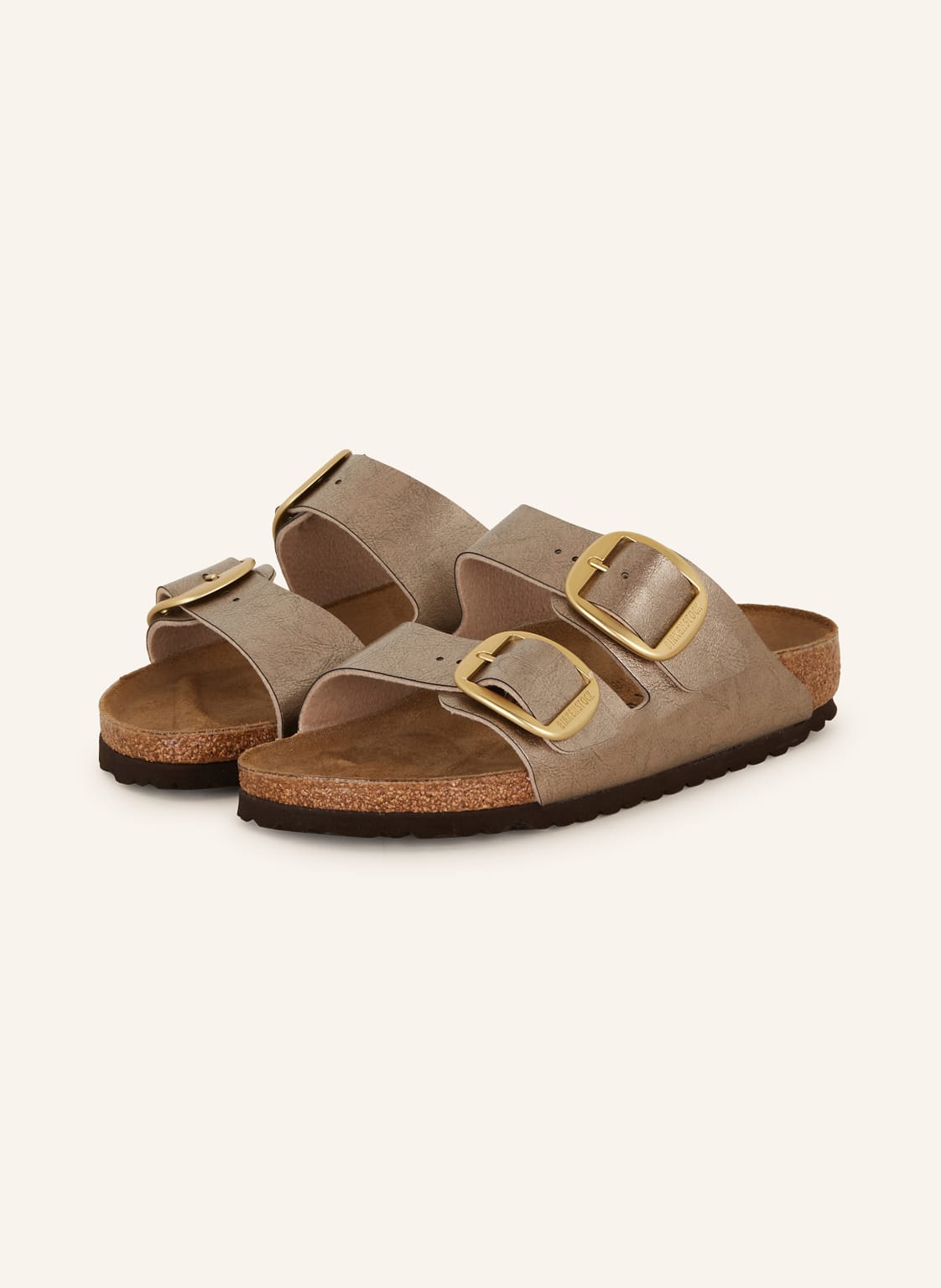 Birkenstock Pantoletten Arizona Big Buckle beige von Birkenstock