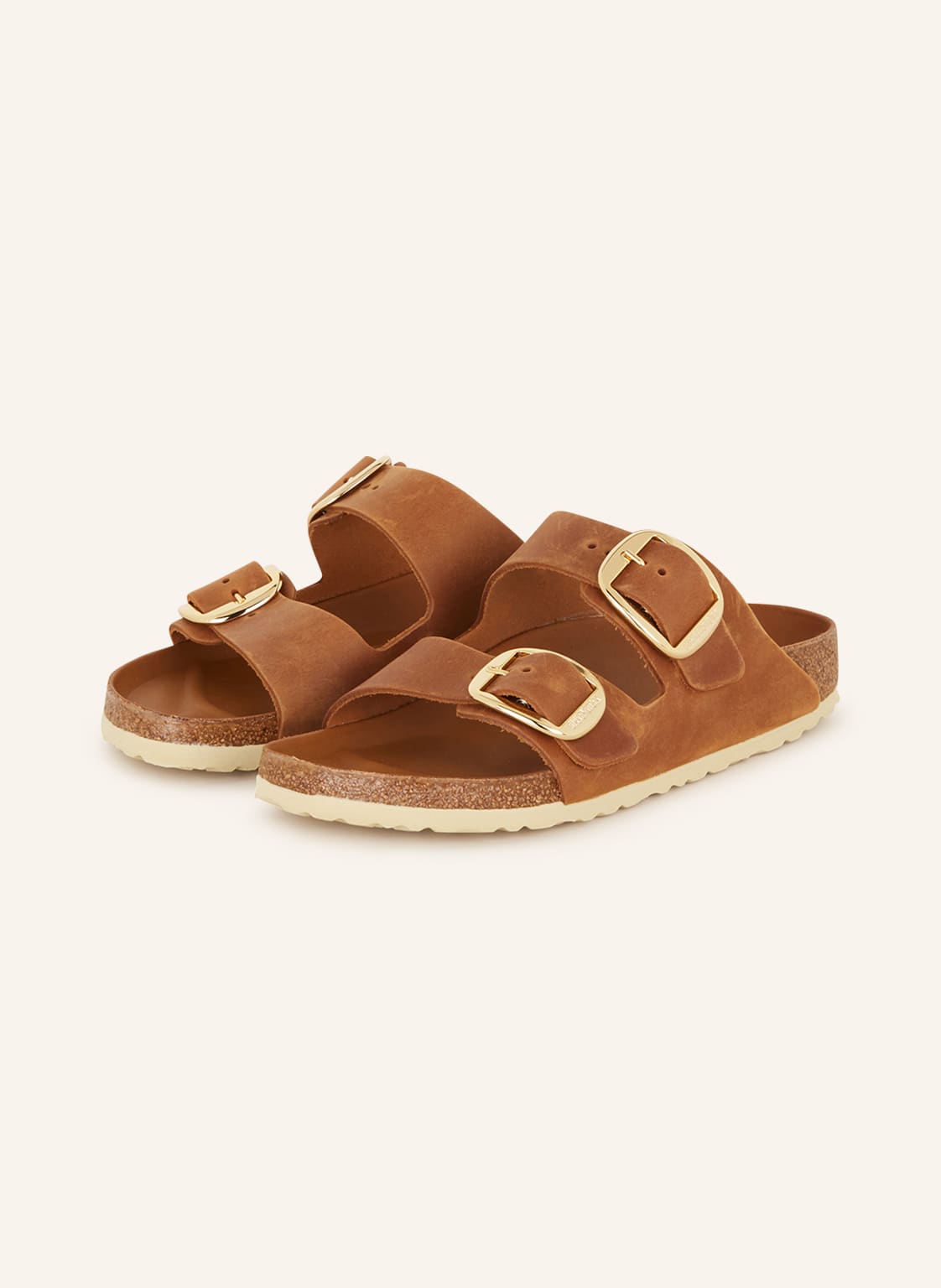 Birkenstock Pantoletten Arizona Big Buckle braun von Birkenstock