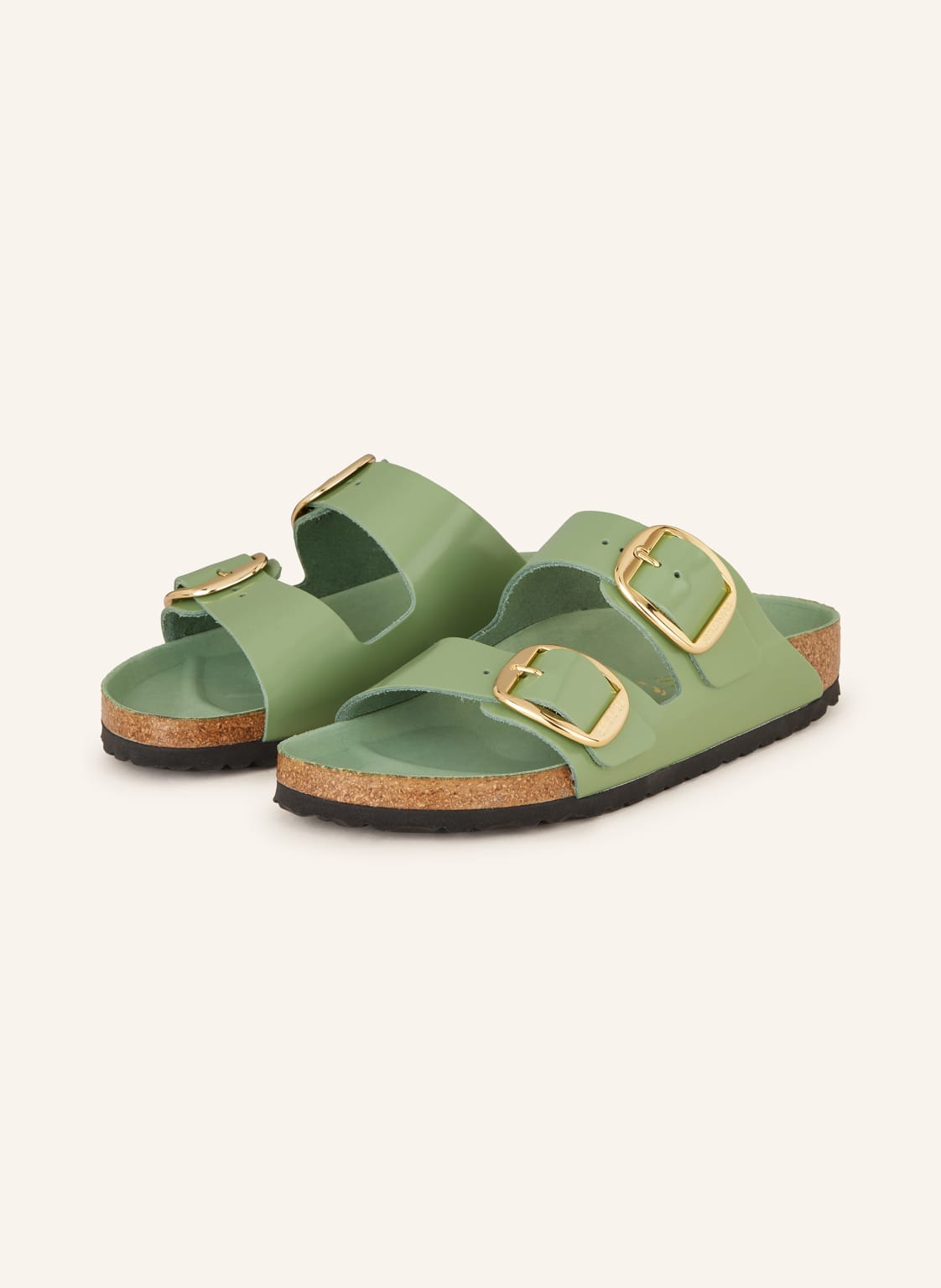 Birkenstock Pantoletten Arizona Big Buckle gruen von Birkenstock