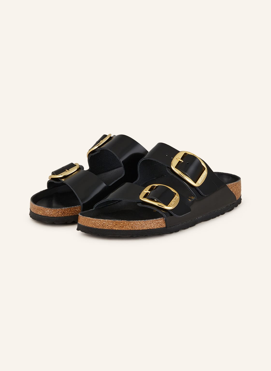 Birkenstock Pantoletten Arizona Big Buckle schwarz von Birkenstock