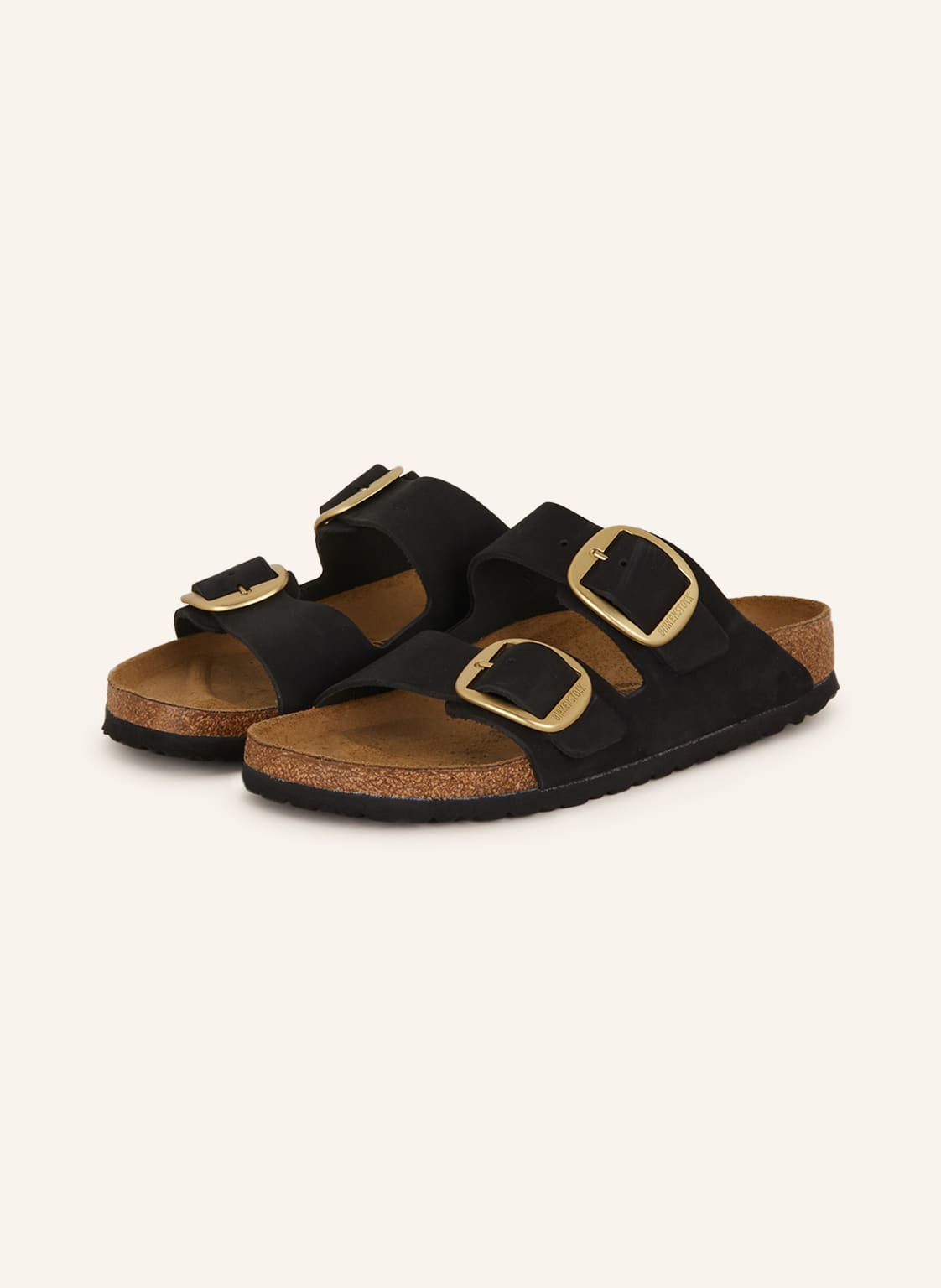 Birkenstock Pantoletten Arizona Big Buckle schwarz von Birkenstock