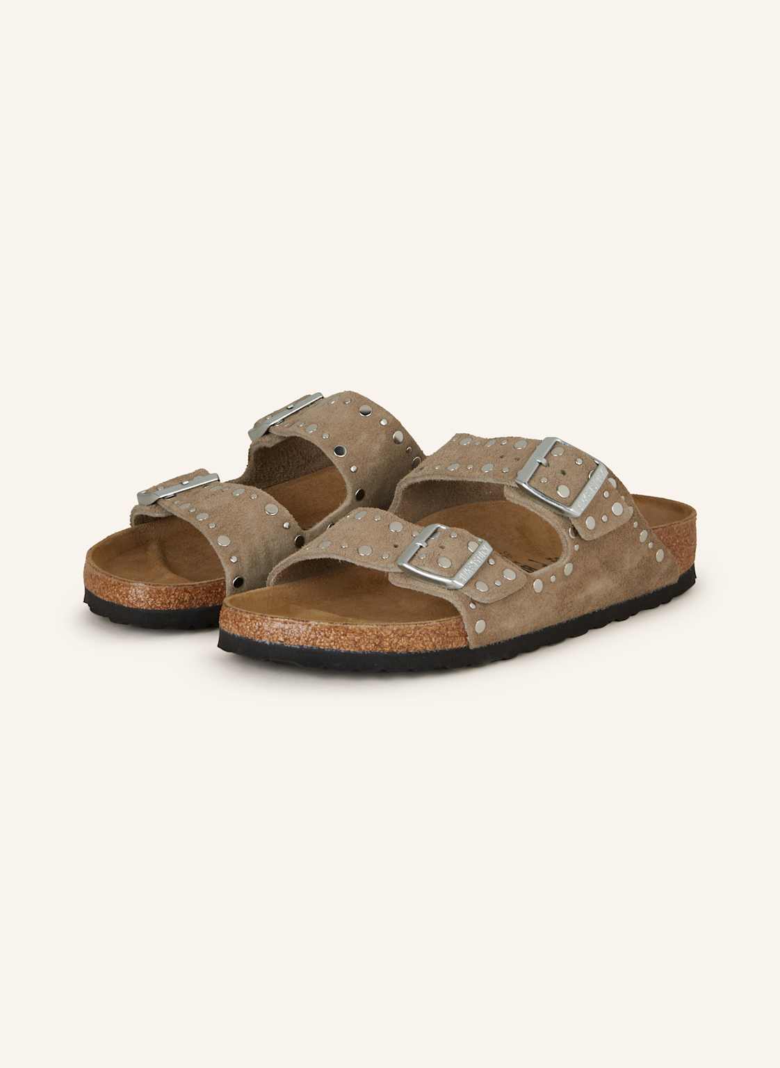 Birkenstock Pantoletten Arizona Rivet Leve beige von Birkenstock