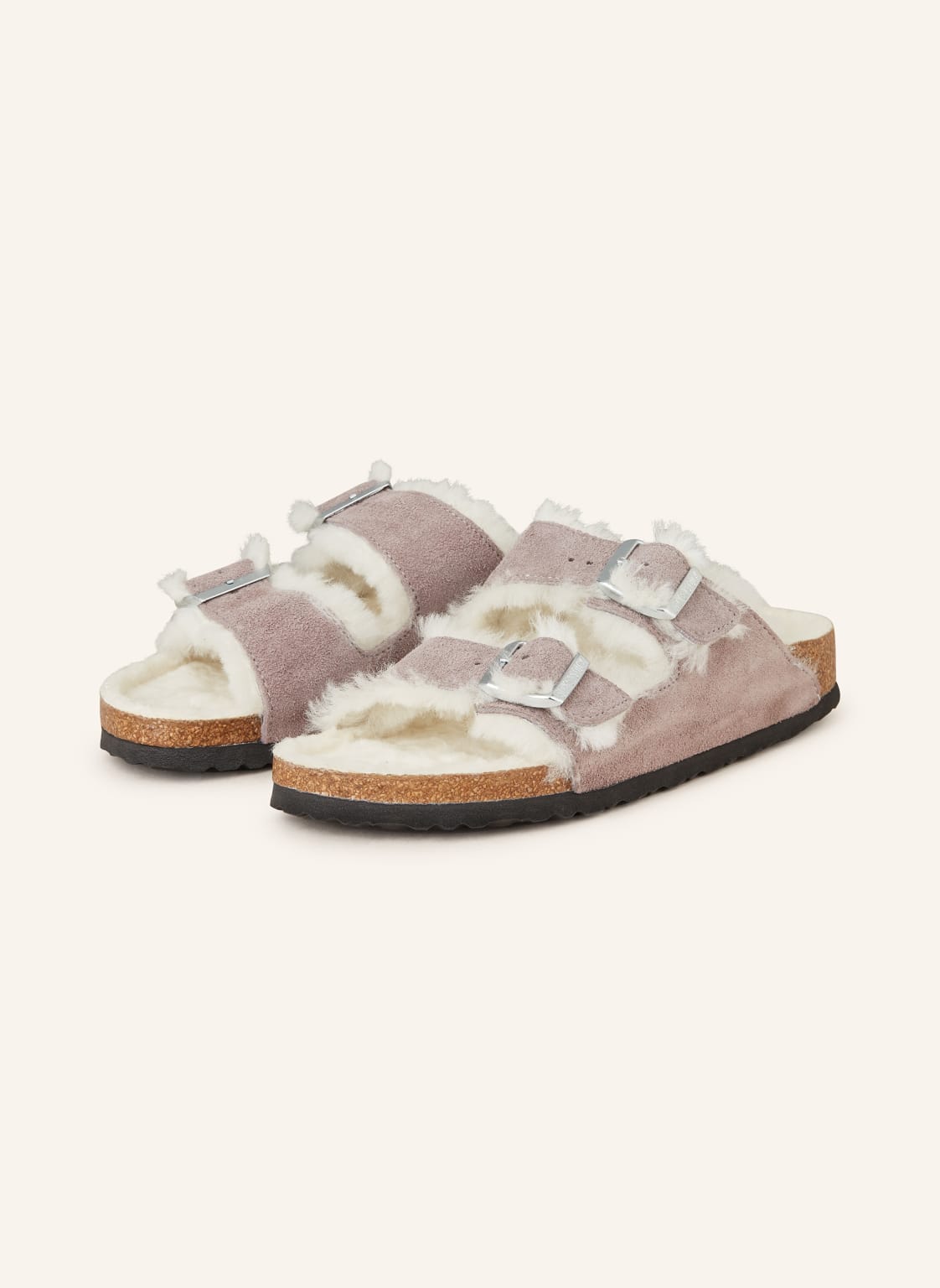 Birkenstock Pantoletten Arizona Shearling lila von Birkenstock