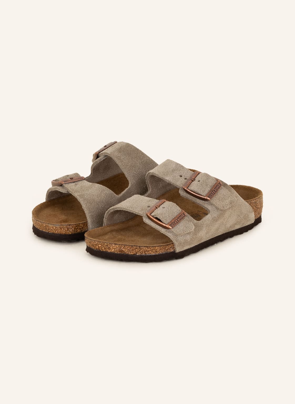 Birkenstock Pantoletten Arizona beige von Birkenstock