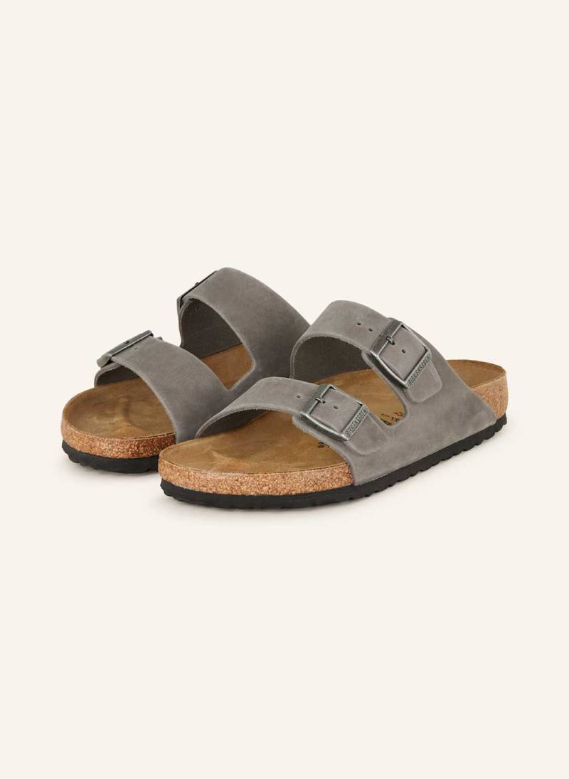 Birkenstock Pantoletten Arizona grau von Birkenstock