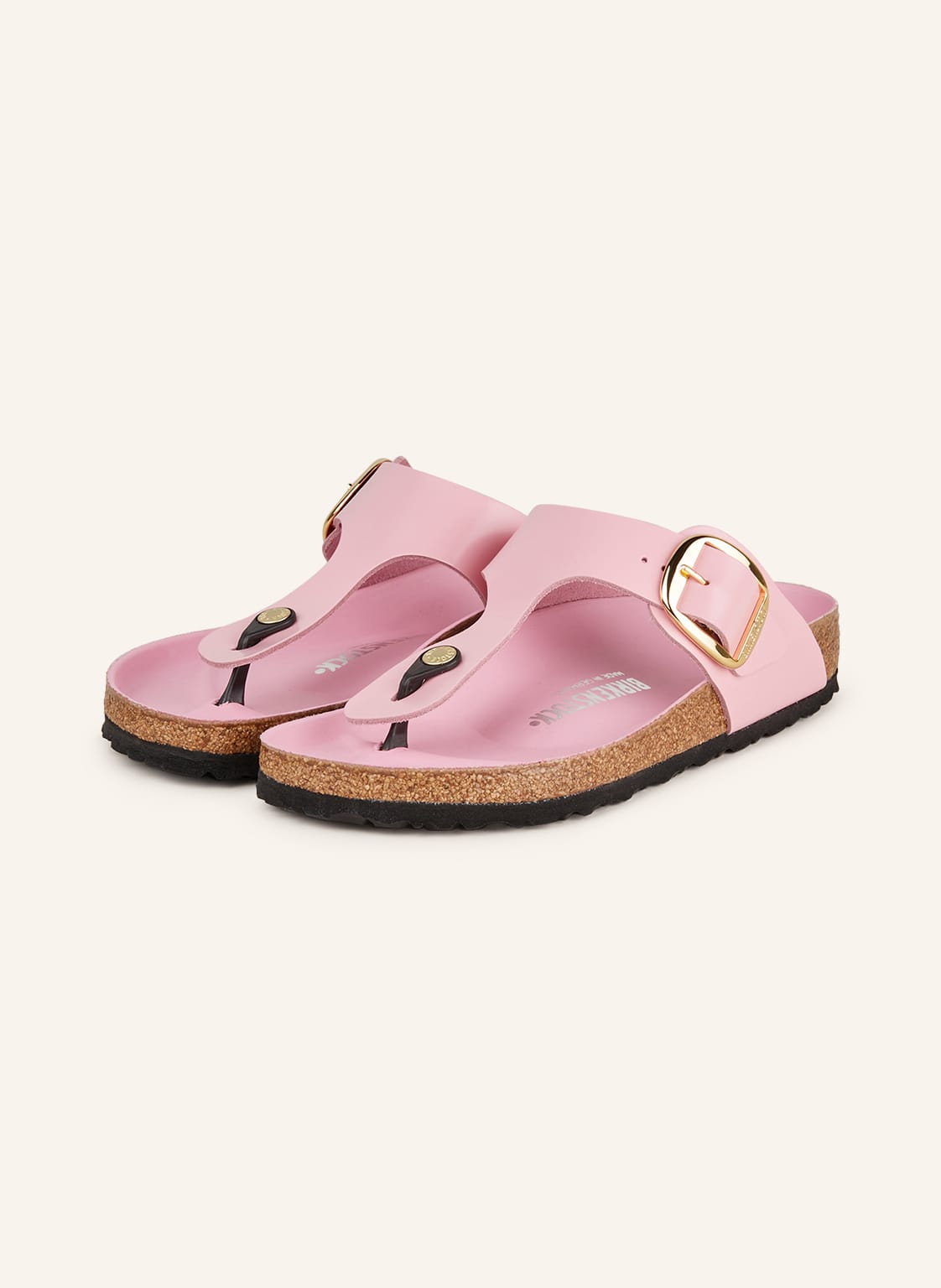 Birkenstock Pantoletten Big Buckle pink von Birkenstock