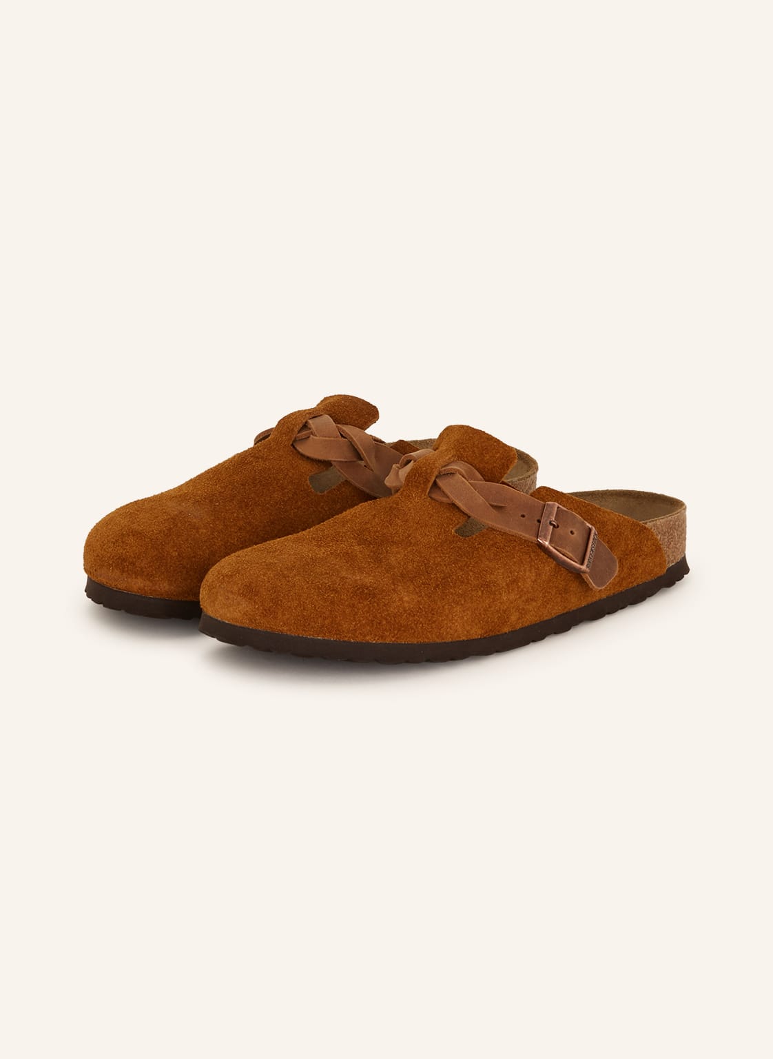 Birkenstock Pantoletten Boston Leve braun von Birkenstock