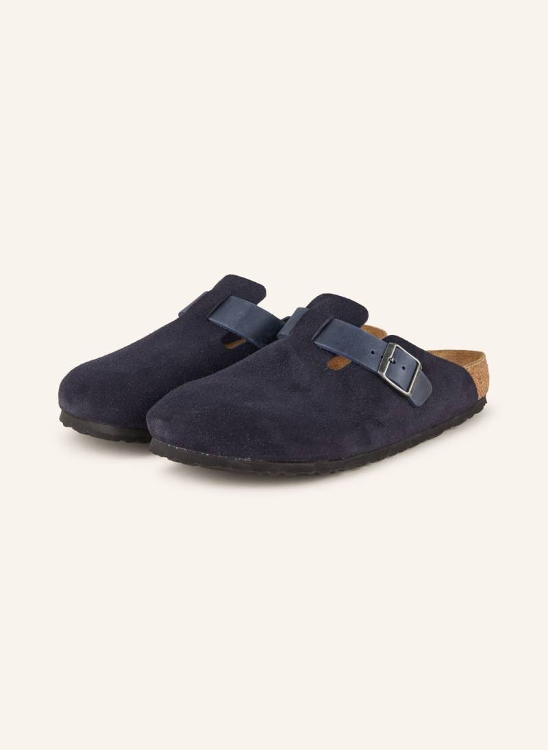 Birkenstock Pantoletten Boston blau von Birkenstock